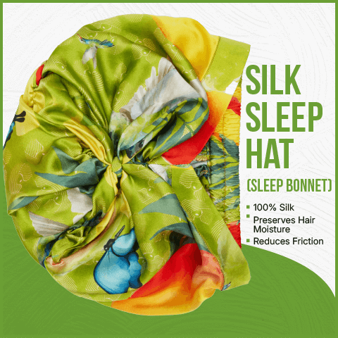 100% silk bonnet (sleep hat)