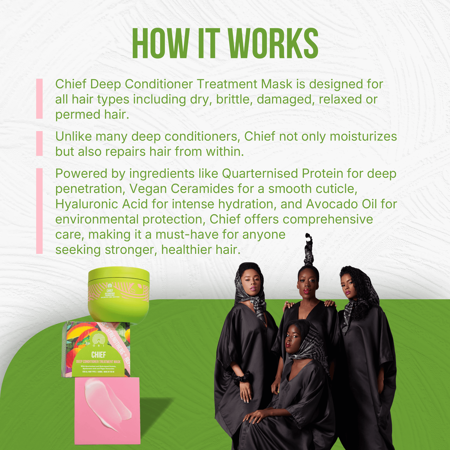 how chief deep conditioner treatment mask works 