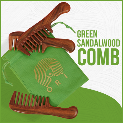 green sandalwood comb