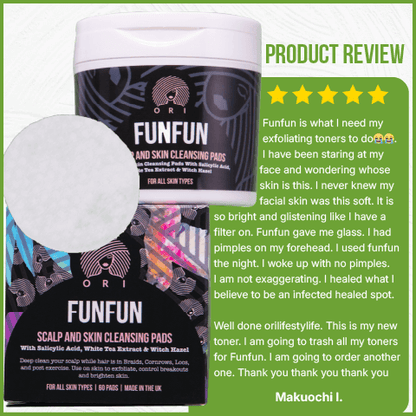 review of funfun scalp cleansing pads