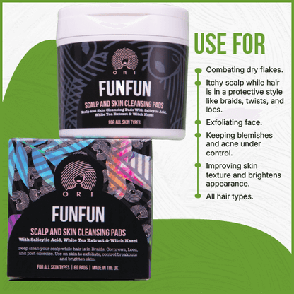 what funfun scalp cleansing pads is used for