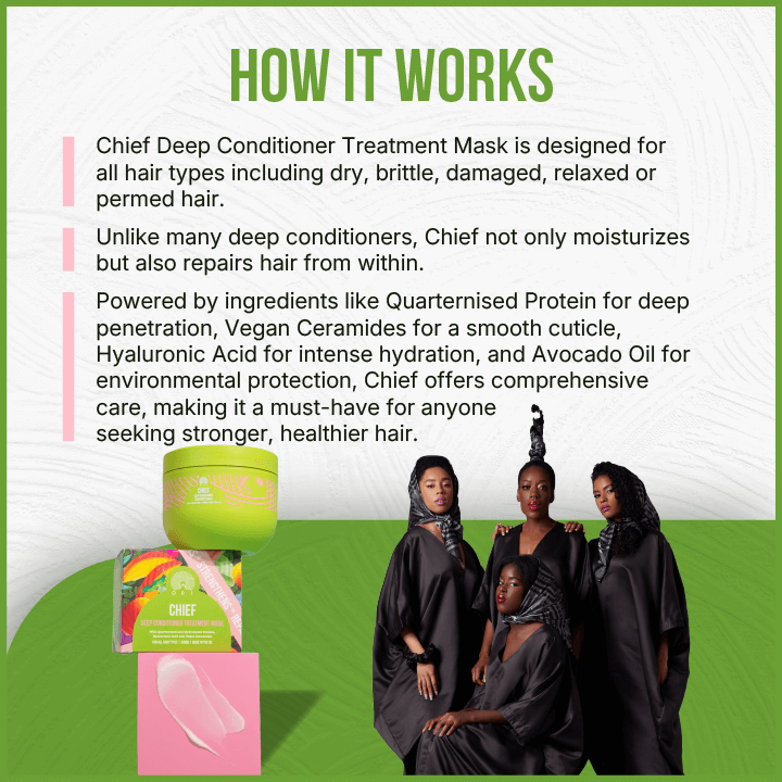 how Chief deep conditioner treatment mask works