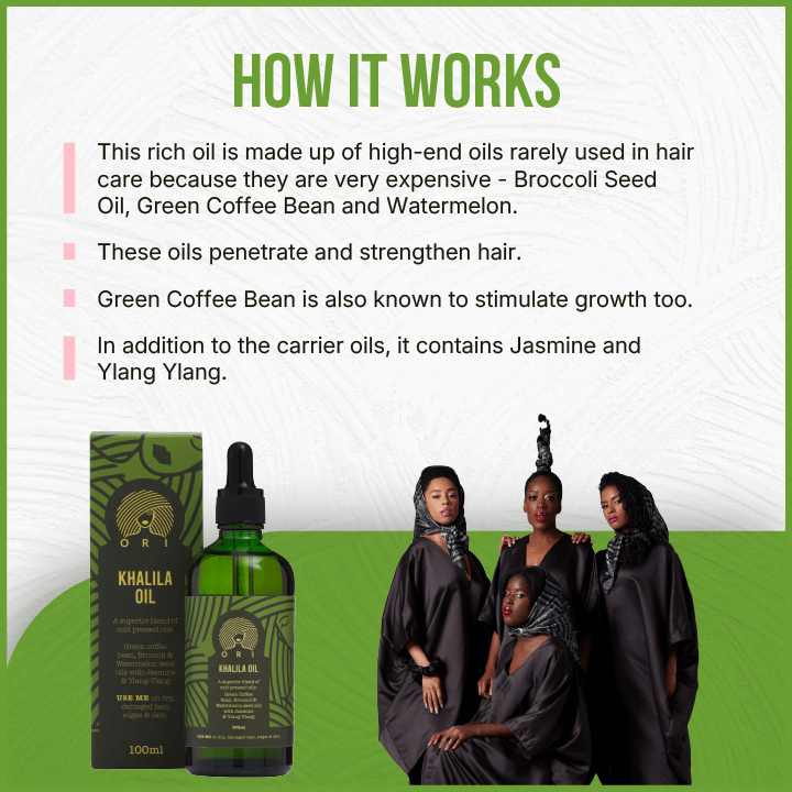 how Khalila hair oil works