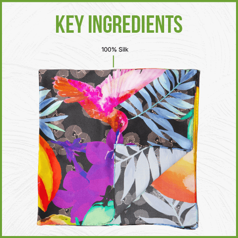 key ingredients - 100% silk scarf