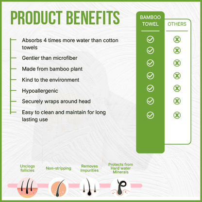 benefits of using organic bamboo hair towel