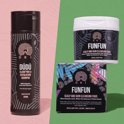 dudu + funfun - great hair and scalp cleansing duo