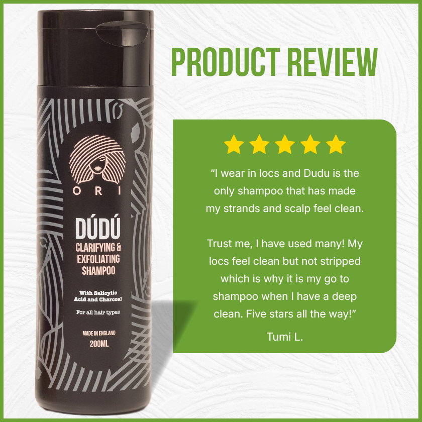 dudu clarifying and exfoliating shampoo - customer review 