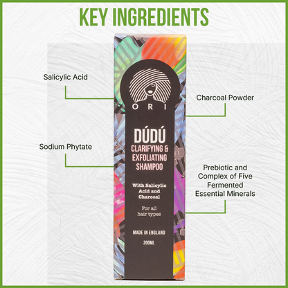 key ingredients of dudu clarifying and exfoliating shampoo