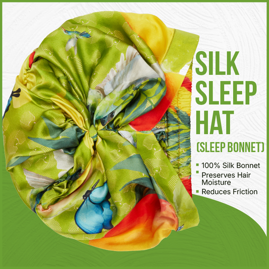 100% silk bonnet (sleep hat)